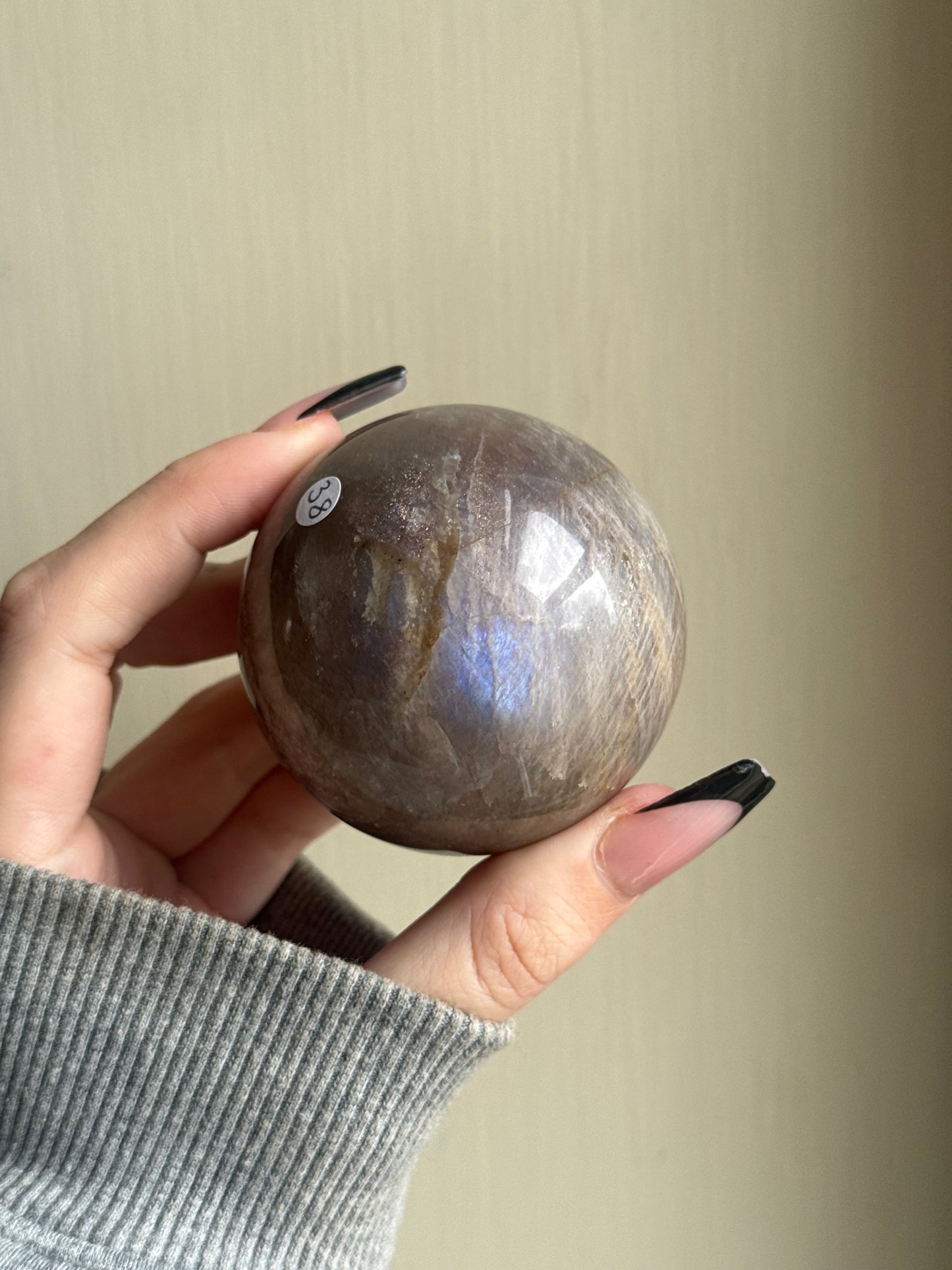 Moonstone sunstone sphere (a)