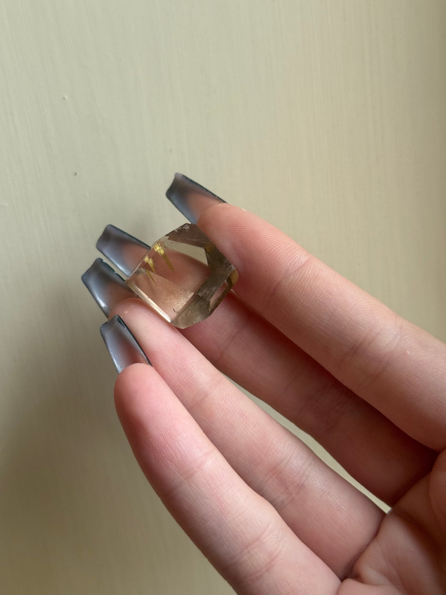 Smoky golden rutile freeform