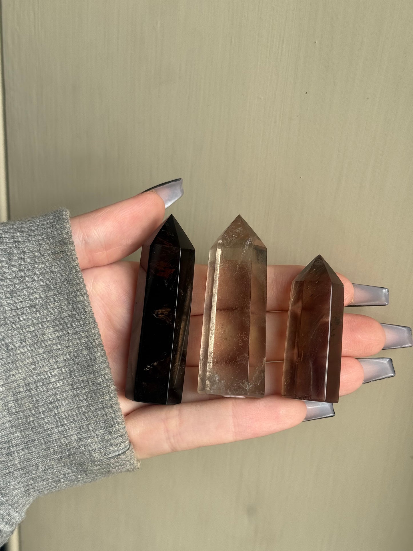 Smoky quartz tower (choose your own)