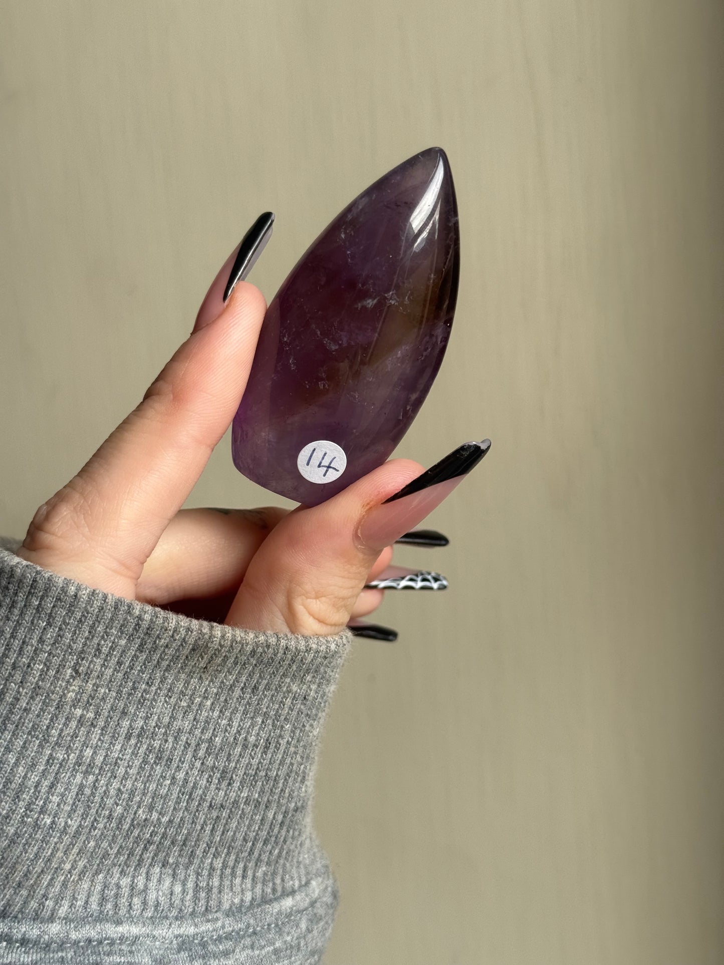 Ametrine teardrop (a)