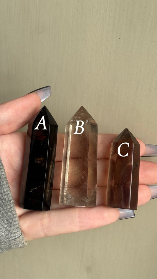 Smoky quartz tower (choose your own)