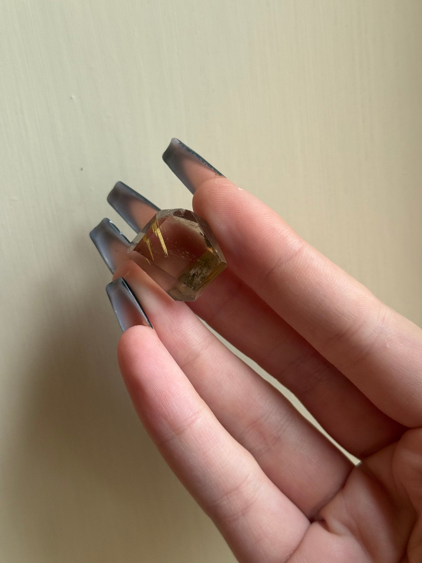 Smoky golden rutile freeform