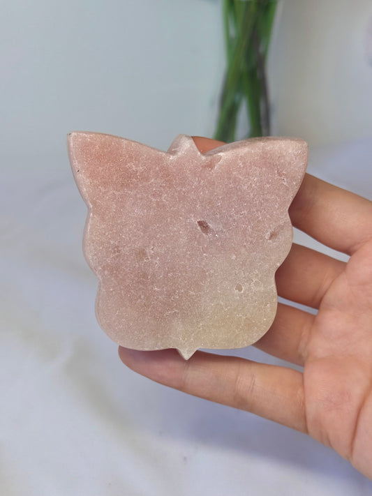 Pink amethyst butterfly