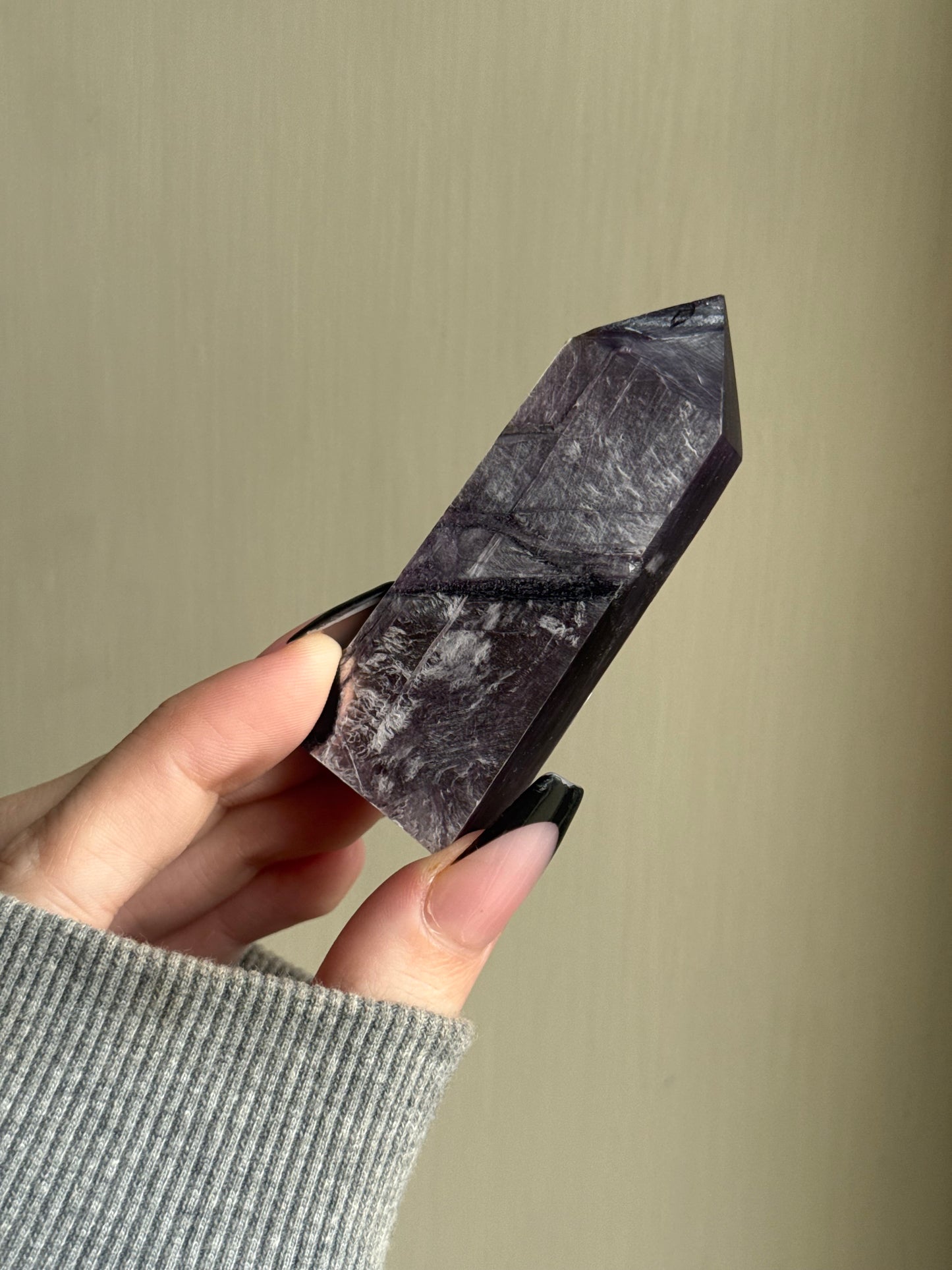 Purple mica tower