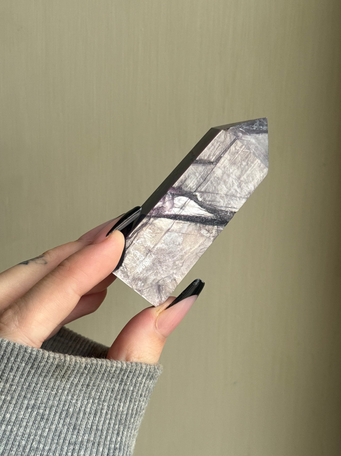 Purple mica tower
