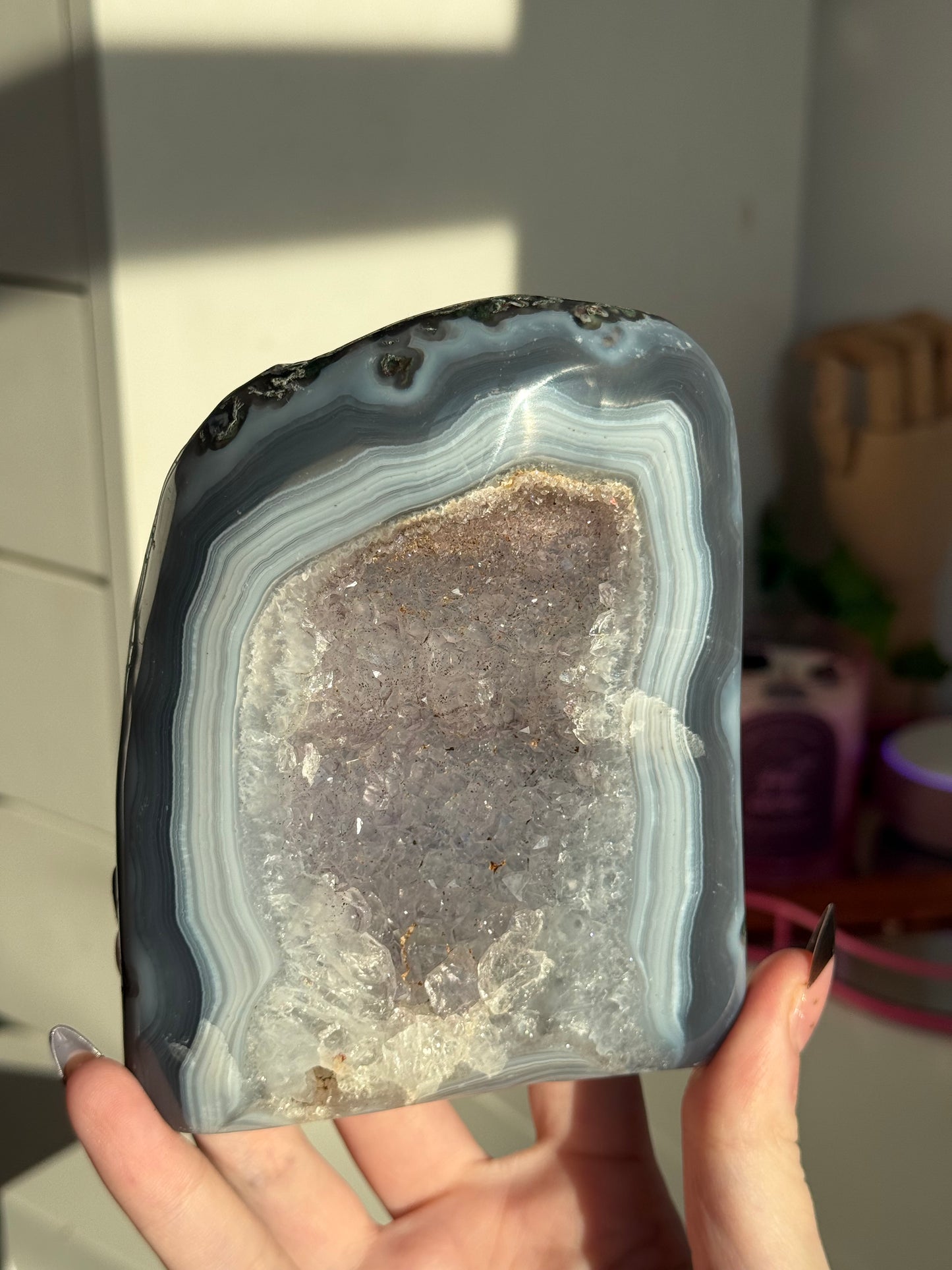 Amethyst agate freeform (d)